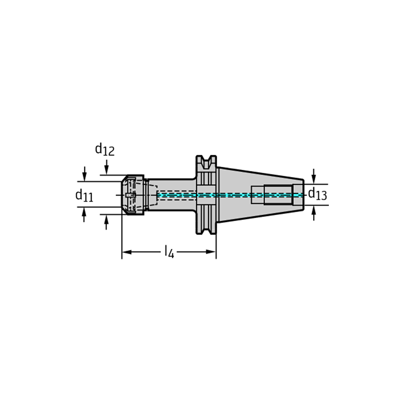 Walter AK300.S40.070.ER25 Adaptador portapinzas ER DIN 69871 A