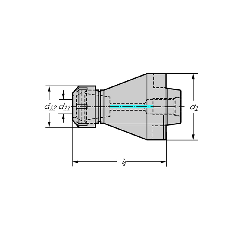 Walter AK300M.0.40.085.16 Adaptador portapinzas ER con refrigeración interior AK300M