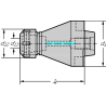 Walter AK300M.0.40.085.16 Adaptador portapinzas ER con refrigeración interior AK300M