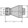 Walter AK300M.0.50.080.16 Adaptador portapinzas ER AK300M