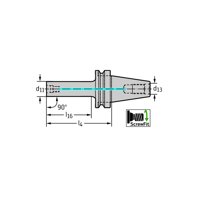 Walter AK541.BT50.T22.120CO Fijación MAS-BT JIS B 6339 AK541