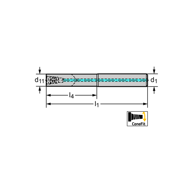 Walter AK610.UZ13.E10.051C Fijación DIN 6535 HA