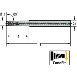 Walter AK610.UZ15.E10.051C Fijación DIN 6535 HA