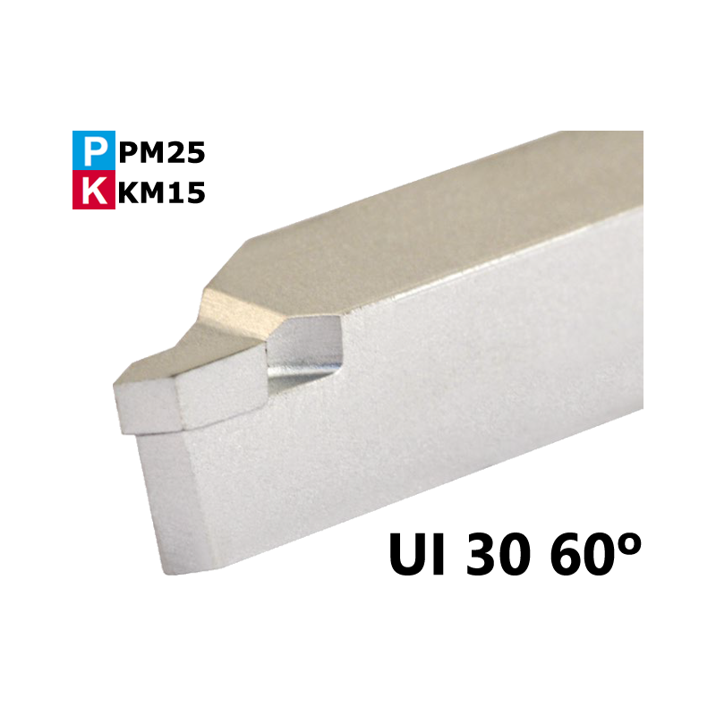 Portaherramienta Soldada de Widia UI 30 60º para Roscado Exterior Portaherramienta Soldada de Widia UI 30 60º para Roscado Exterior
