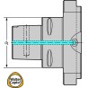 Walter B3224G.C8.150-640 Herramienta de mandrinado con dos plaquitas de corte, cuerpo base