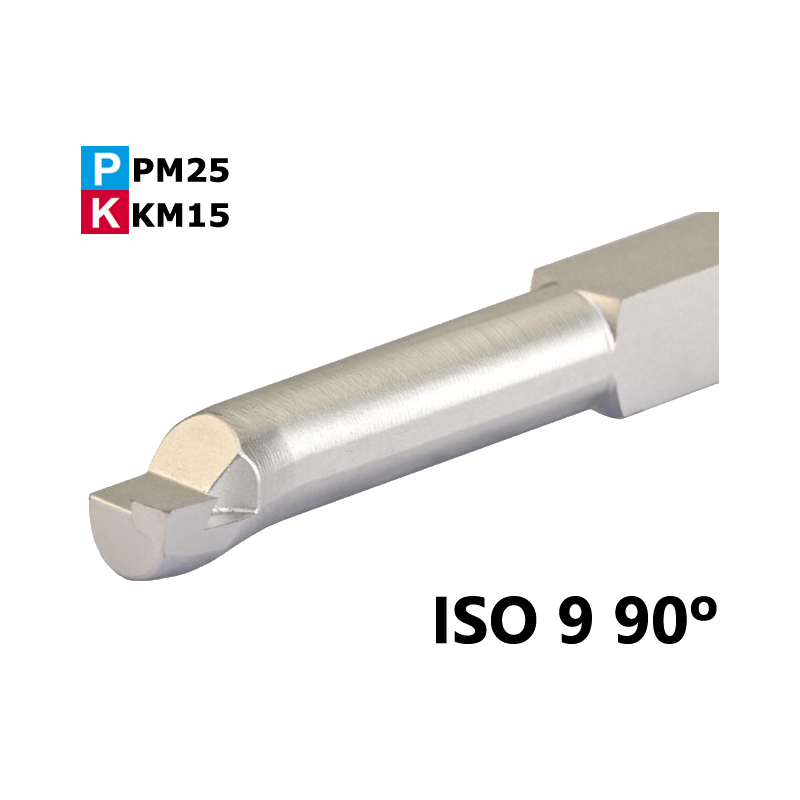 Portaherramienta Soldada de Widia ISO 9 90° para Torneado Interior Portaherramienta Soldada de Widia ISO 9 90° para Torneado Interior