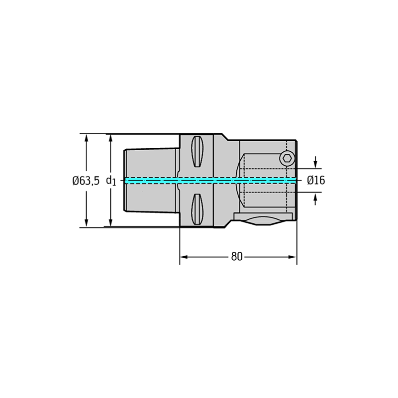 Walter B3230G.C6.02-45.Z1 Herramienta de mandrinado de precisión - Cuerpo base