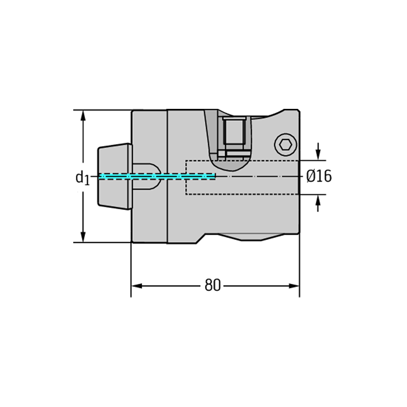 Walter B3230G.N6.002-045.Z1 Herramienta de mandrinado de precisión - Cuerpo base