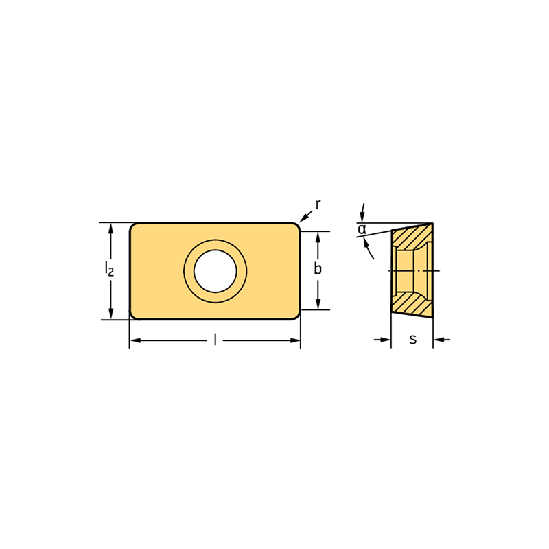 Walter BCGX1605PDR-G55 WXM15 Romboidales positivas