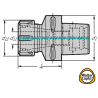 Walter C4-391.14-32 059 Adaptador portapinzas ER para refrigeración interior C.