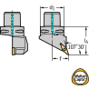 Walter C4-SVHBR-27050-11 Portaherramientas de torneado: fijación por tornillo C...