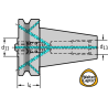 Walter C6-390B.555-40 075 Cono base MAS-BT JIS B 6339 AD/B C.-390B.555 + C.-390B.558