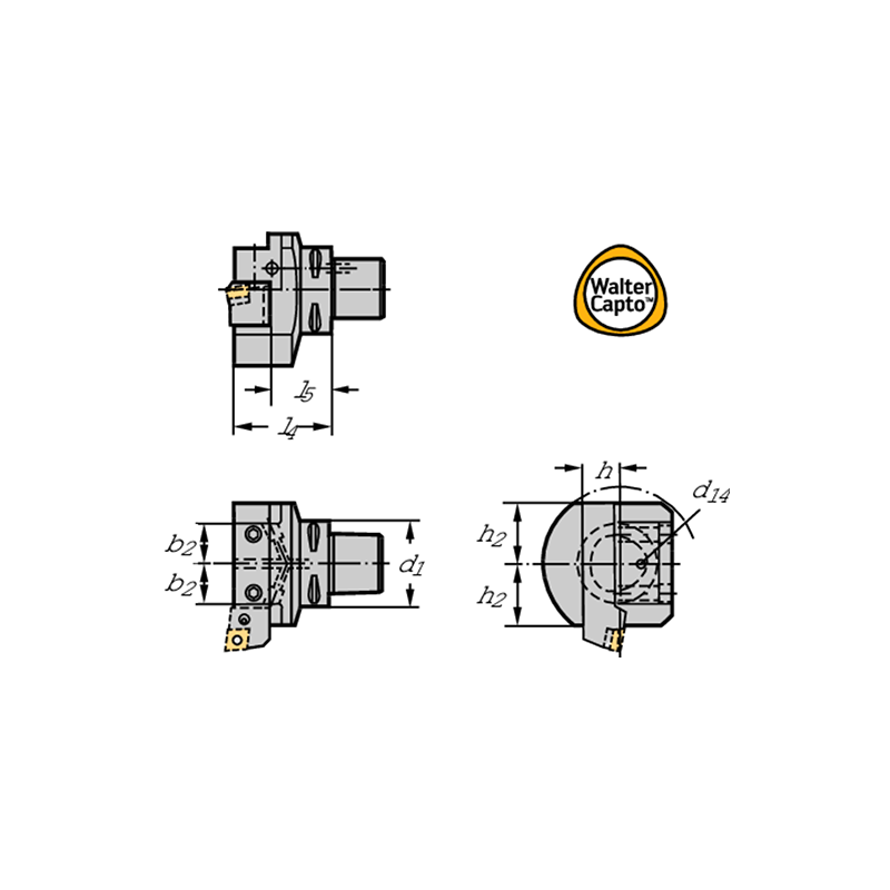 Walter C6-ASHA-50071-32M Fijación radial C.-ASHA
