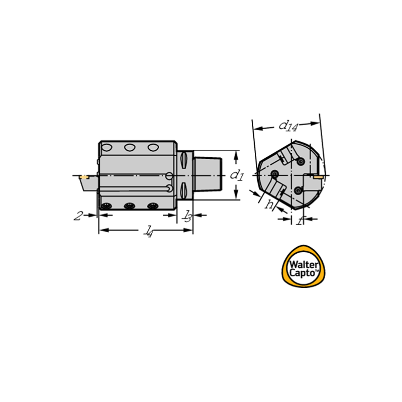 Walter C6-ASHL3-36125-20 Fijación axial C.