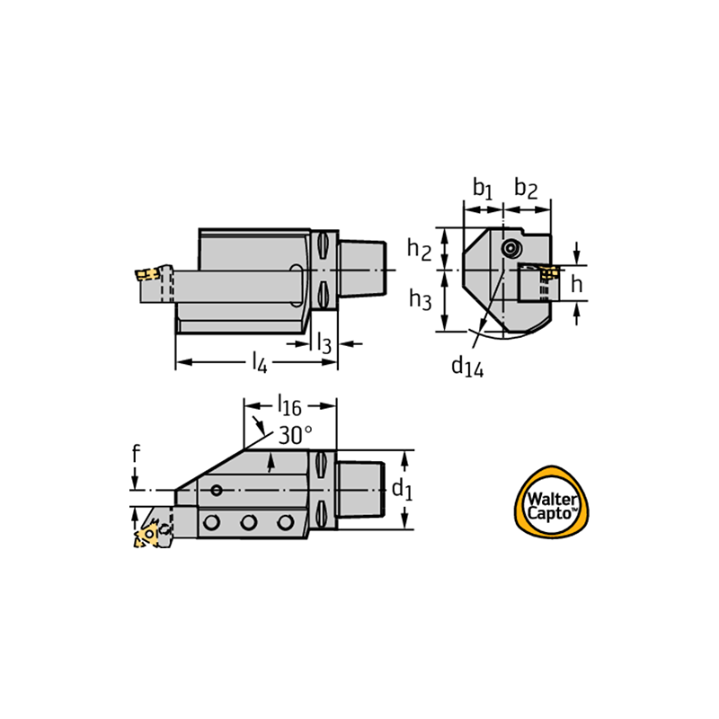 Walter C8-ASHL-40140-32 Fijación axial C.