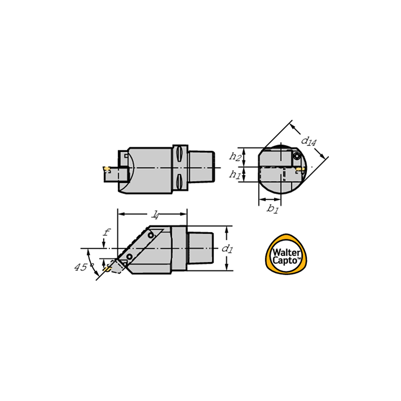 Walter C8-ASHR45-50135-32 Fijación axial C.