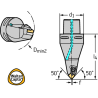 Walter C8-DCMNN-00150-16 Portaherramientas de torneado 45°: fijación por uña C...