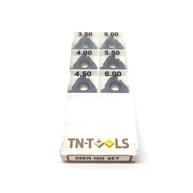 Kit 22ER ISO TN-TOOLS Placa de Roscar Exterior de Pasos Métricos (3,5 - 6,0)
