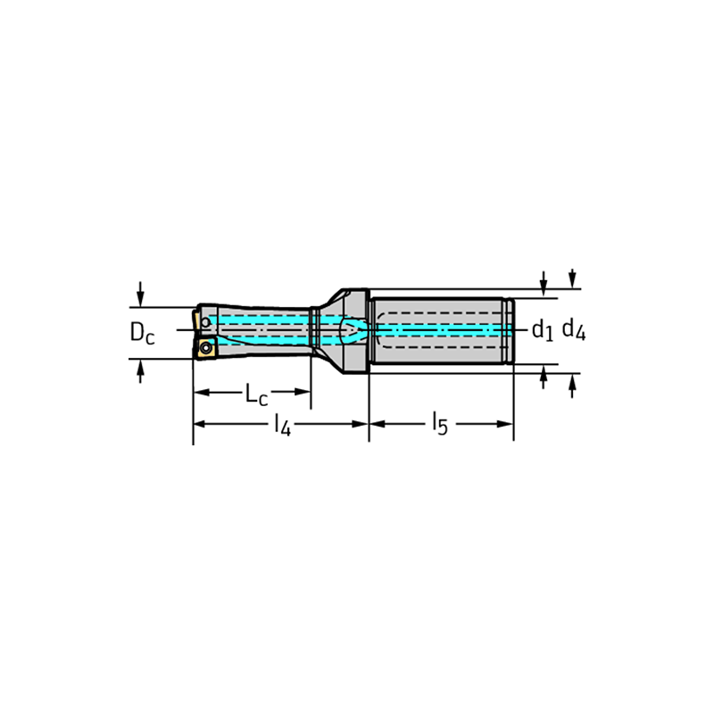 Walter D3120-02-27.00F32-P23 Broca con plaquitas de corte D3120-02