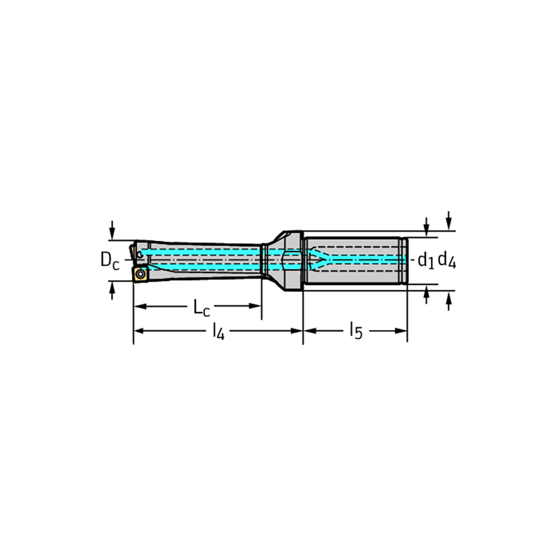 Walter D3120-03-17.00F25-P21 Broca con plaquitas de corte D3120-03