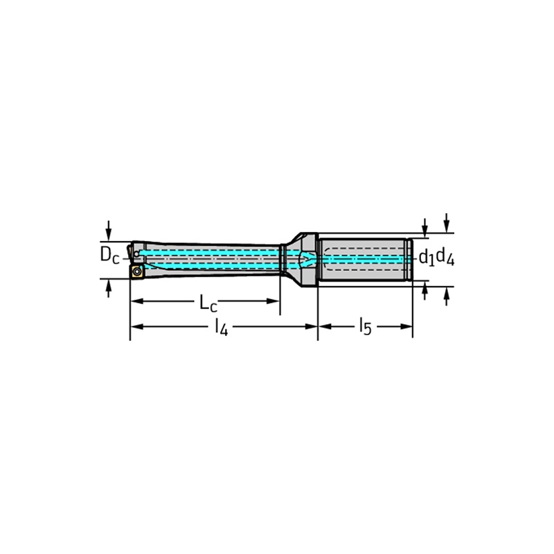 Walter D3120-04-16.00F25-P21 Broca con plaquitas de corte D3120-04