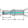 Walter D4120-02-38.00F40-P46 Broca con plaquitas de corte D4120-02