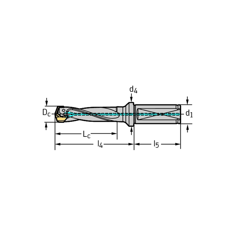 Walter D4140-03-13.00F16-A Broca con plaquitas intercambiables D4140-03