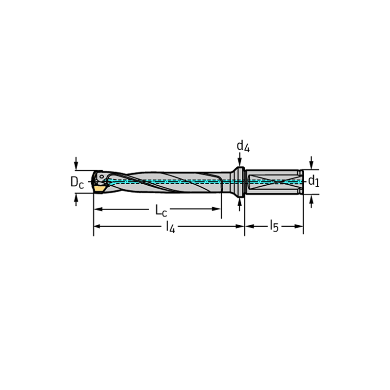 Walter D4140-05-16.00F20-C Broca con plaquitas intercambiables D4140-05