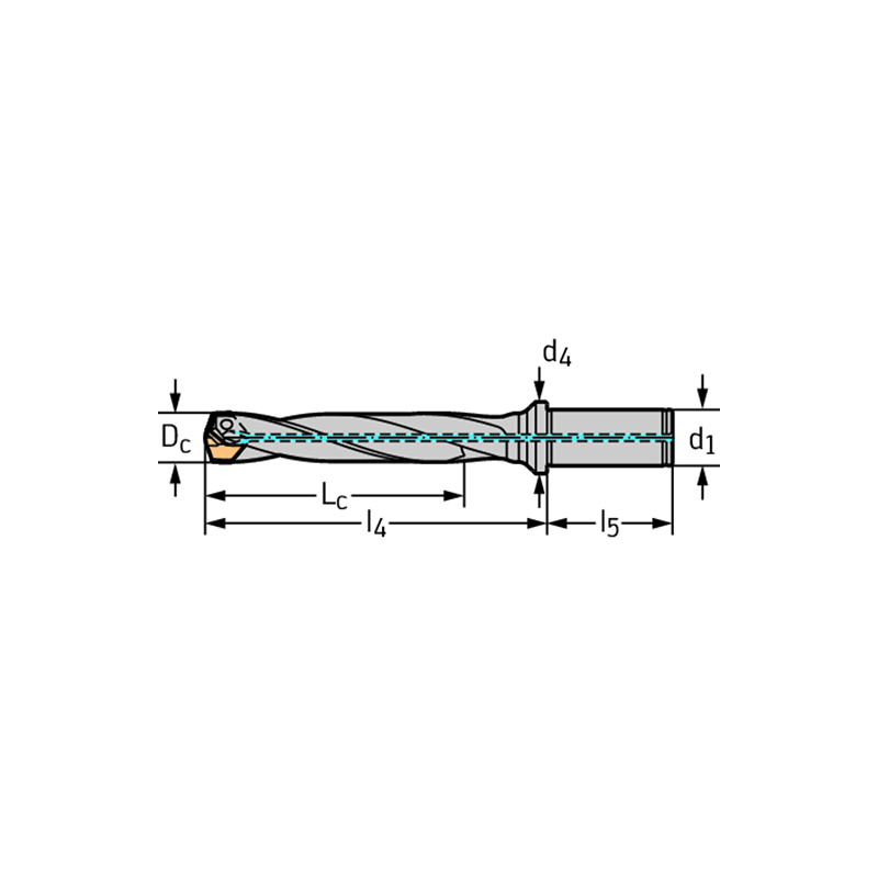 Walter D4140-05-19.00A20-D Broca con plaquitas intercambiables D4140-05