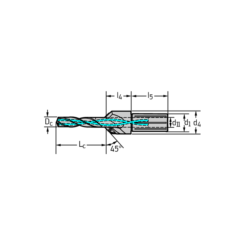 Walter D4580.45-06.00A13-VC09 Herramienta para biselar