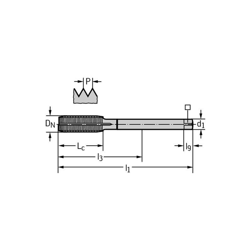 Walter D7466706-G1/4 Laminadores a máquina HSS-E