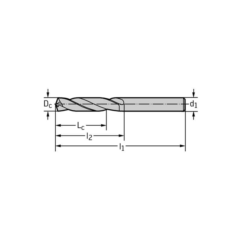 Walter DC150-03-02.100U0-WJ30RE Brocas helicoidales MDI