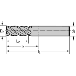 Walter DC150-03-05.556A0-WJ30RE Brocas helicoidales MDI