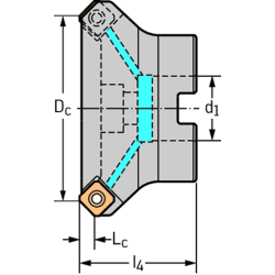 Walter DC150-03-11.600A1-WJ30RE Brocas MDI con canal de refrigeración