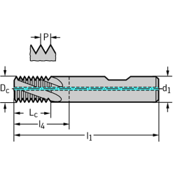 Walter DC150-05-05.550A0-WJ30TA Brocas helicoidales MDI