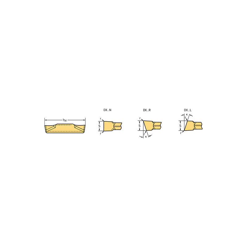 Walter DX18-1E150L10-CF5 WSM33S Ranurado y tronzado - Plaquitas de corte