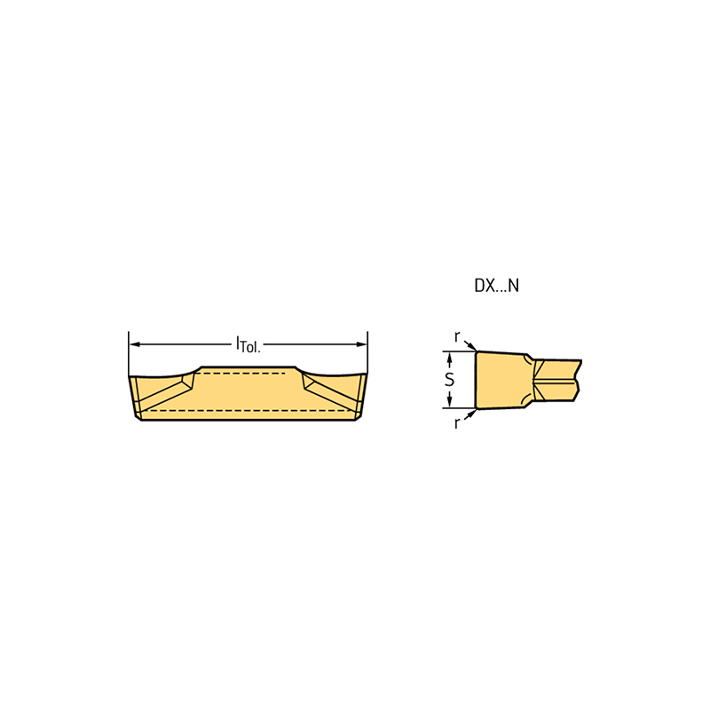 Walter DX18-2E200N02-UD4 WSM33S Ranurado y torneado - Plaquitas de corte