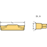 Walter DX18-2E200N02-UF4 WSM33S Ranurado y torneado - Plaquitas de corte