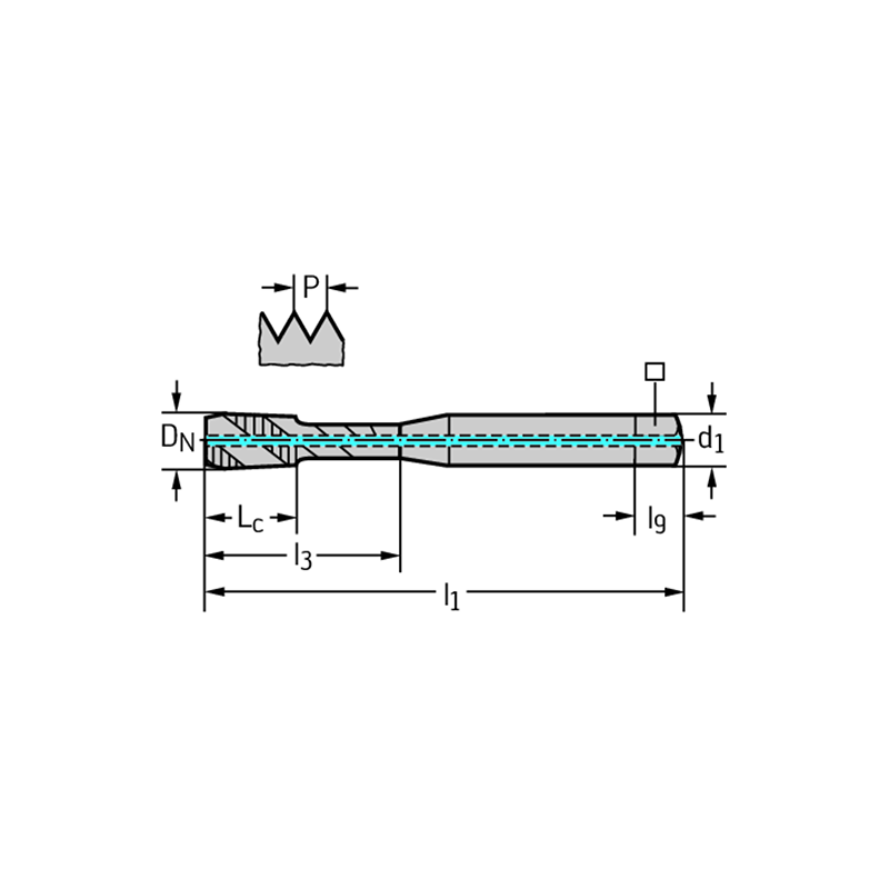 Walter EP2251312-UNC1/4 Machos de roscar a máquina HSS-E-PM