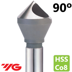 90° Hole HSSCo8 Straight Shank Counterbor