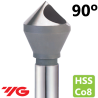 90° Hole HSSCo8 Straight Shank Counterbor