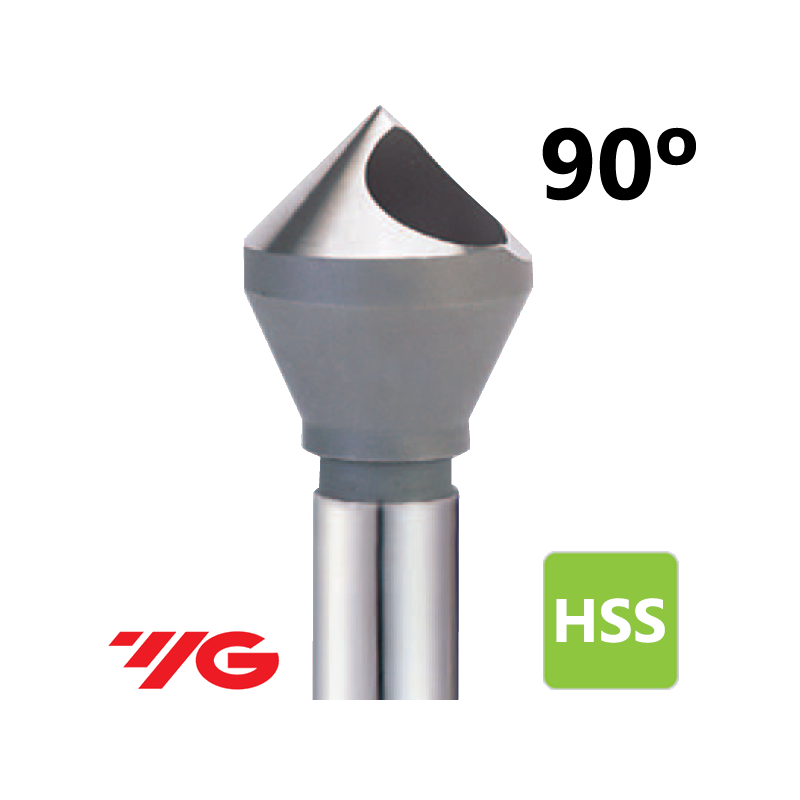 90° Hole HSSE Straight Shank Counterbor