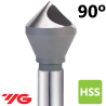 90° Hole HSSE Straight Shank Counterbor