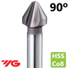 HSSCo8, THREE FLUTE COUNTERSINKS 90º