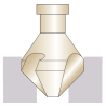 HSSCo8, THREE FLUTE COUNTERSINKS 90º