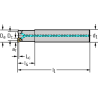 Walter F2330.UZ31.038.Z03.01,5 Fresa de gran avance