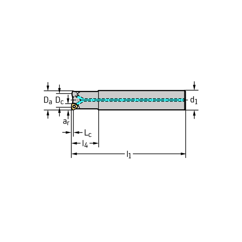 Walter F2330.Z25.025.Z03.01 Fresa de gran avance