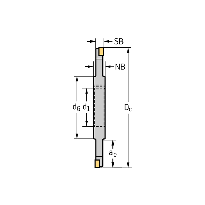 Walter F4153.B27.080.Z04.08 Fresas de disco para ranurado