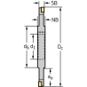 Walter F4153.B27.080.Z04.08 Fresas de disco para ranurado