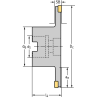 Walter F4153.BN22.080.Z04.08R Fresas de disco para ranurado